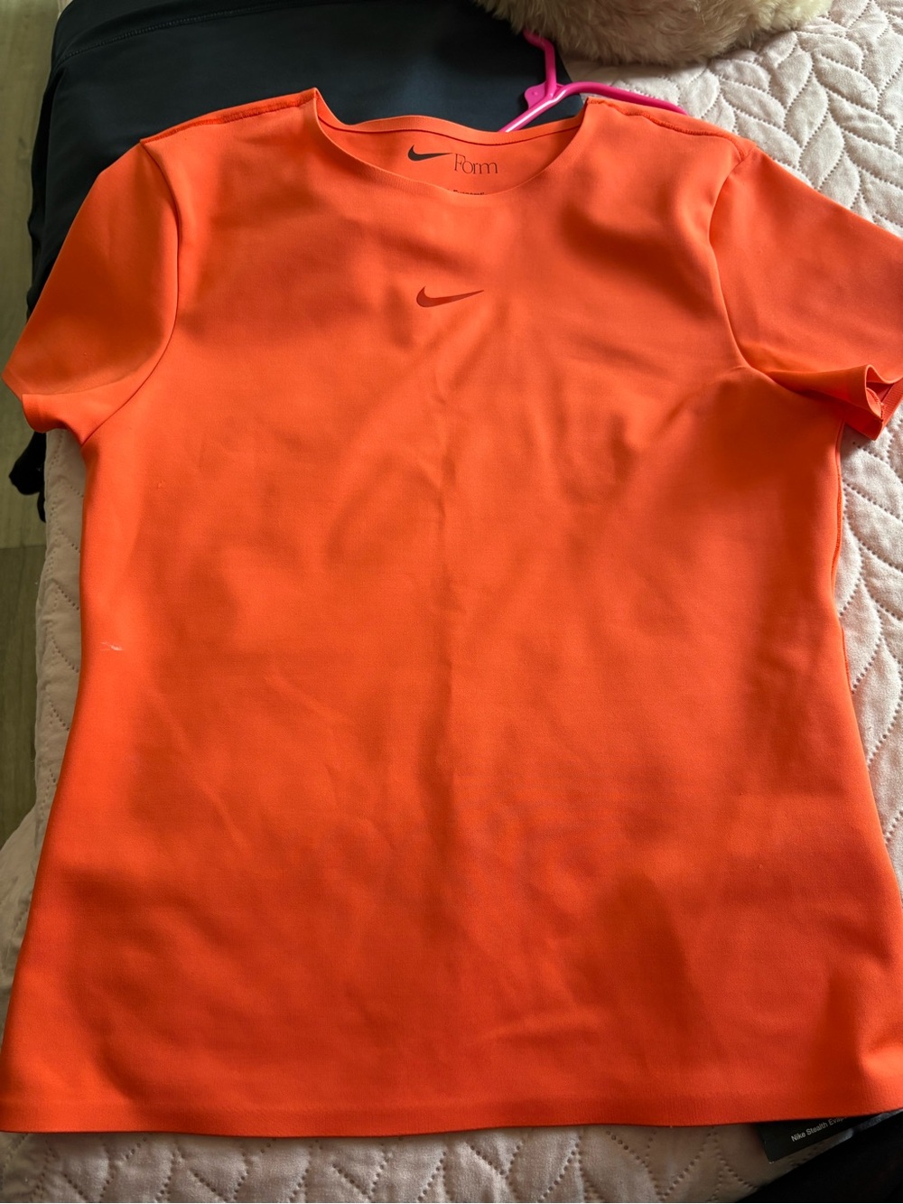Nike Women's Bright Orange Short Sleeve Athletic Tee